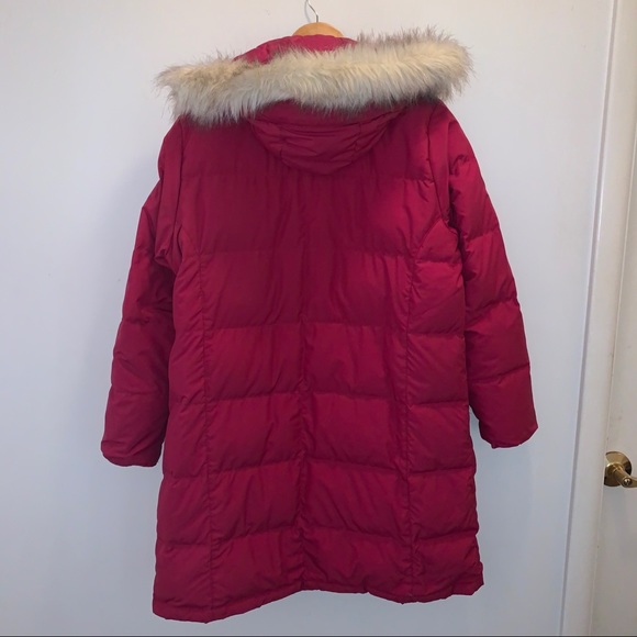 Rare Pink LL Bean Goose Down Puffer Coat & Mittens - Picture 8 of 16